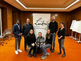 The new leadership team of the Leibniz PhD Network. (Photo: Marvin Bähr)