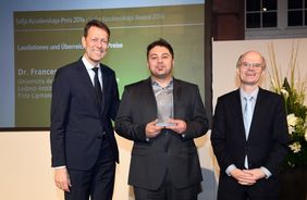 FLI: Francesco Neri (center) receives Kovalevskaja Award 2016.