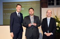 FLI: Francesco Neri (center) receives Kovalevskaja Award 2016.